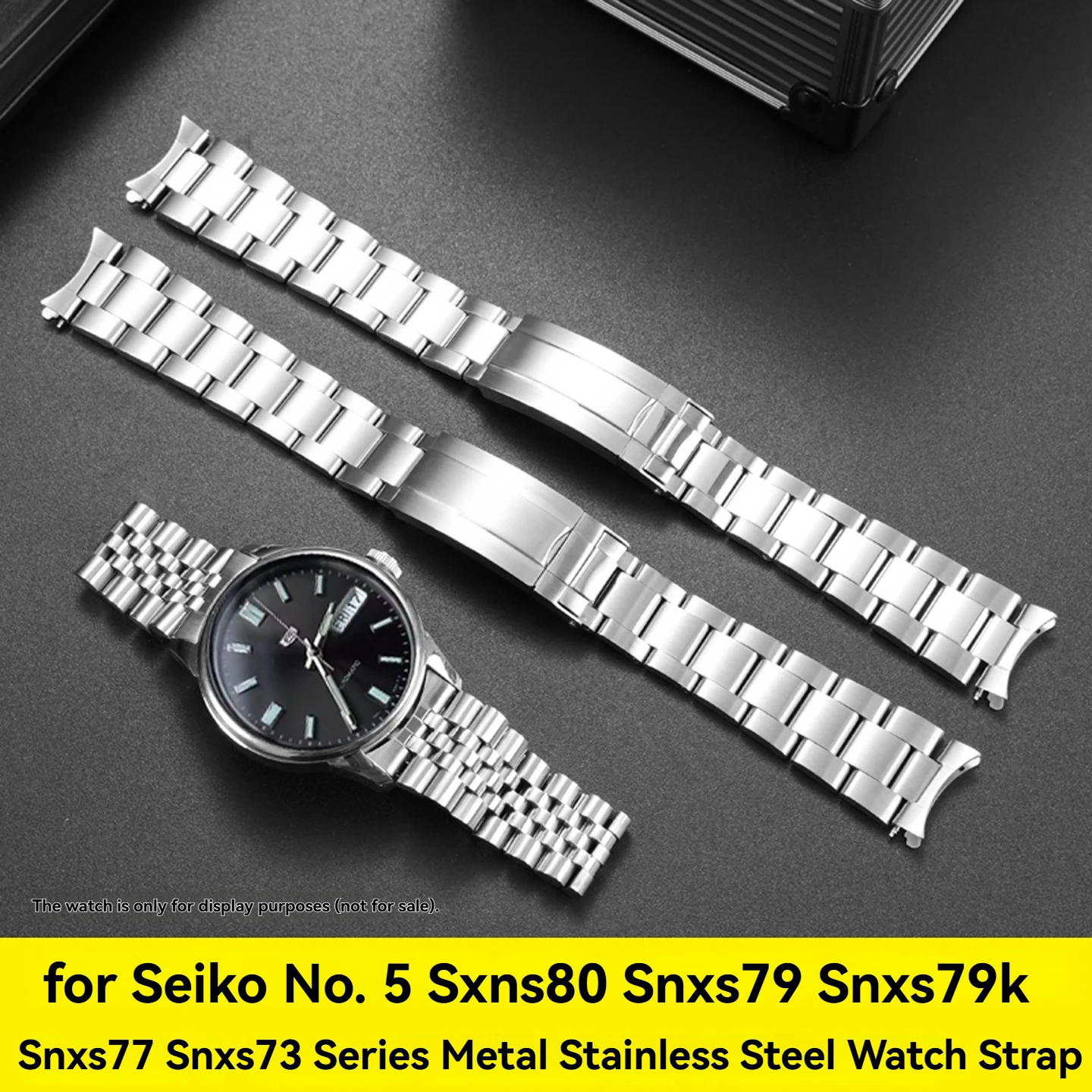 

Сменный браслет для Seiko 5 SNXS, 19 мм | Прочный ремешок из нержавеющей стали для SNXS80/SNXS79/SNXS73 | Прочный металлический браслет для часов