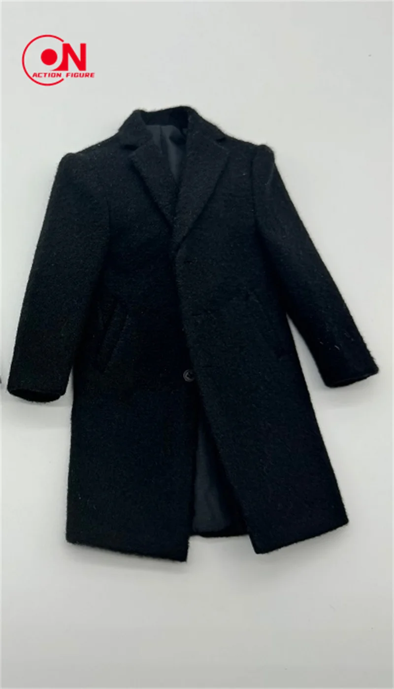 لعبة مركز 1/6 مقياس الذكور معطف طويل القماش الصوفي دعوى الملابس نموذج صالح 12 ''الجندي القياسية عمل الشكل دمى الجسم #6