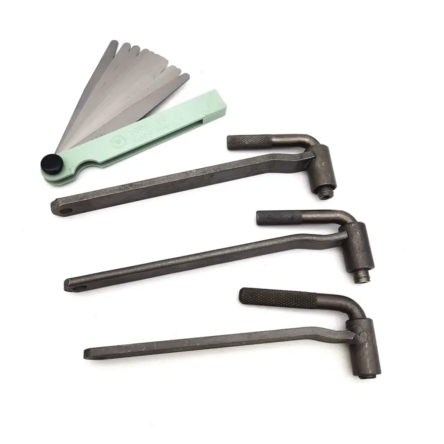 

3pcs Motorcycle Adjustment Tool Valve Screw Wrench 8mm 9mm 10mm w/ Feeler Gauge