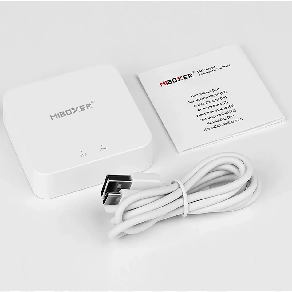 Miboxer WL-Box2 Wireless Wifi 2.4G Smart Gateway Controller Compatible APP Alexa Voice Control For CW WW RGBCCT LED Bulb