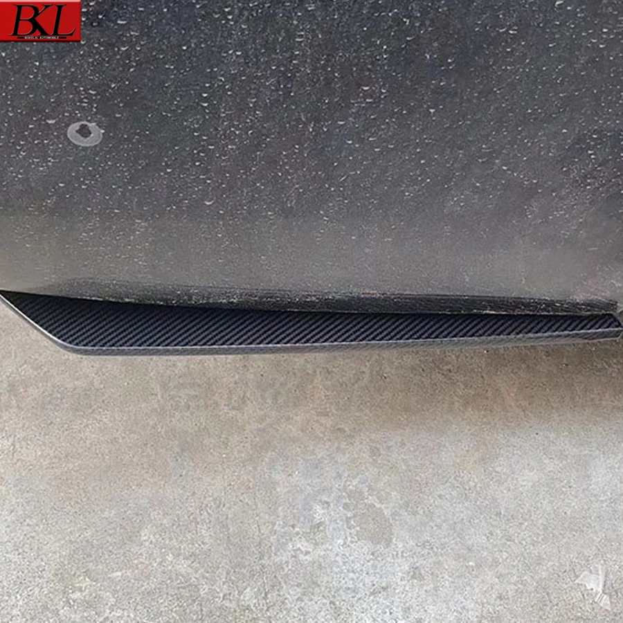 لسيارات BMW 5 Series G30 M5 F90 ألياف الكربون التفاف زاوية مانع صدمات خلفي للسيارة الفاصل الزاوية غطاء الكسوة الخلفية الذقن ترقية طقم الجسم #5
