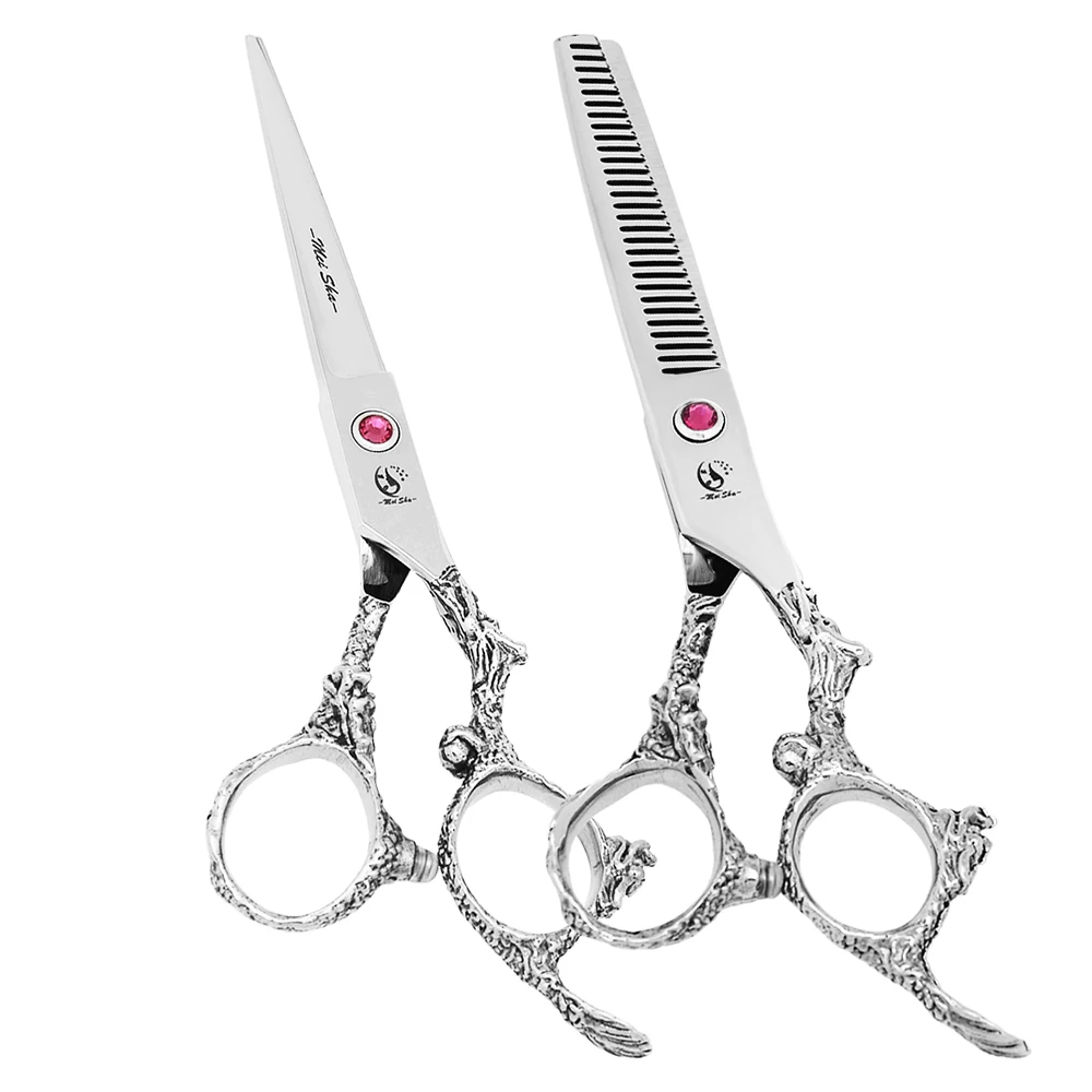 

Парикмахерские ножницы 6.0 дюймов с ручкой в виде дракона, для стрижки и филировки волос, из японской стали, набор для стрижки волос A0111A