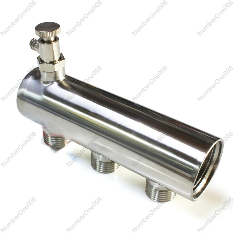 1/2 Stainless Steel Water Distribution Manifold for Underfloor Heating System Single Double 2/6/7/8 Port Open Accessories