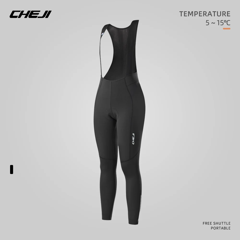 

Cheji Women's Cycling Bib Pants Winter Fleece