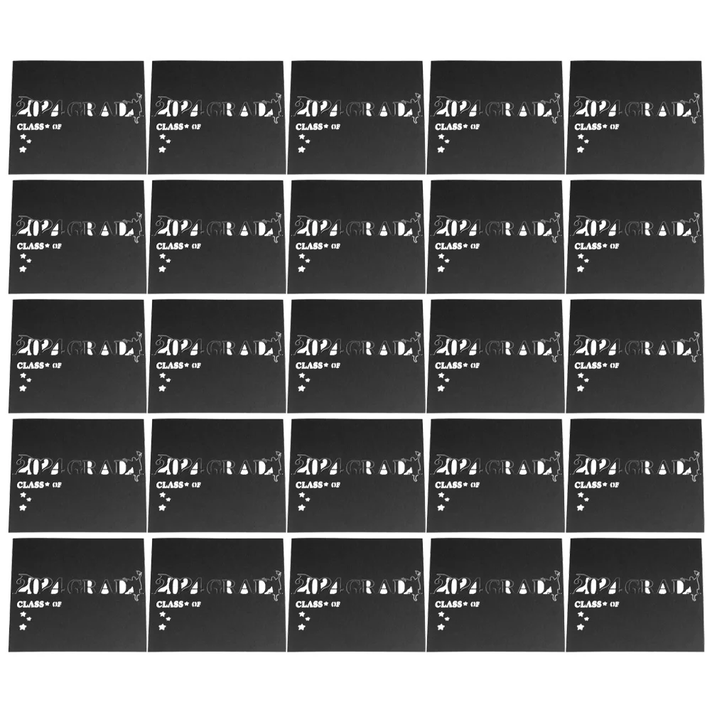 

100 pcs Graduation Place Class Of 2024 Table Name Cards For Party 2024 Graduation Table Cards Decorative Seat Markers