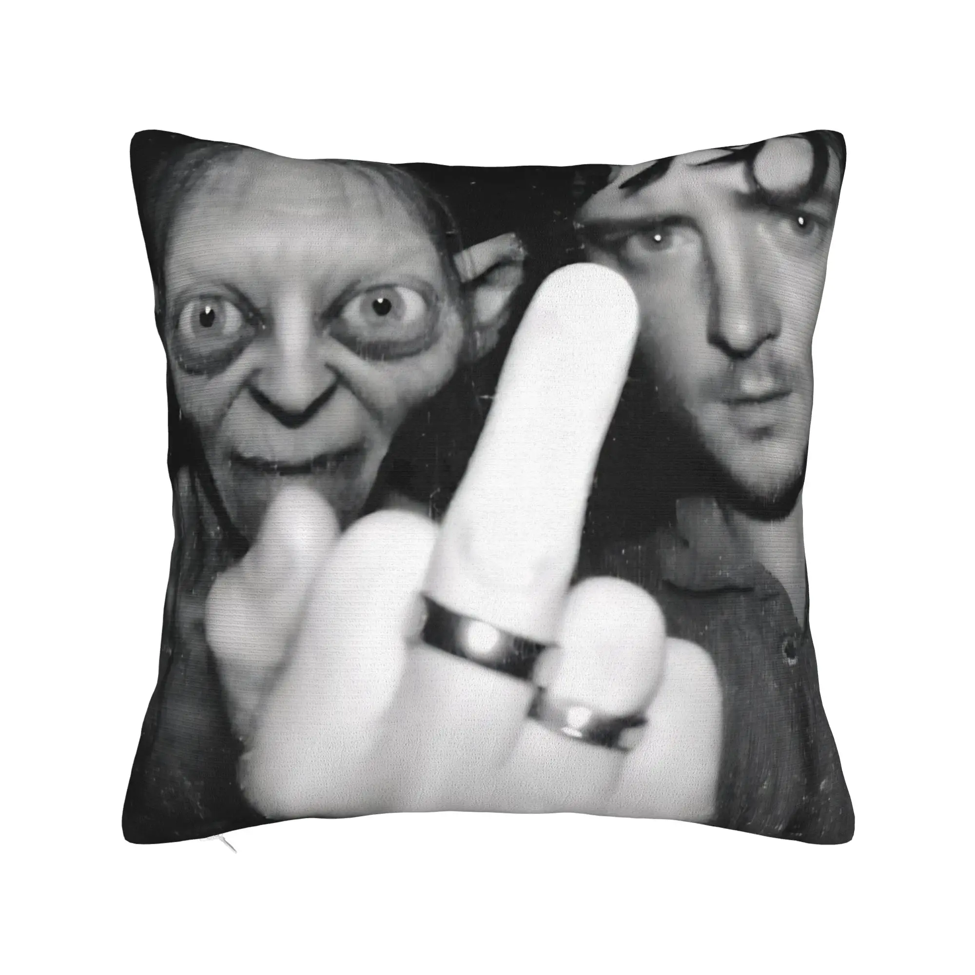 L-Lords Of The R-Rings Meme Pillowcase Printing Polyester Cushion Cover Gift  Pillow Case Cover Seat Zipper 40*40cm