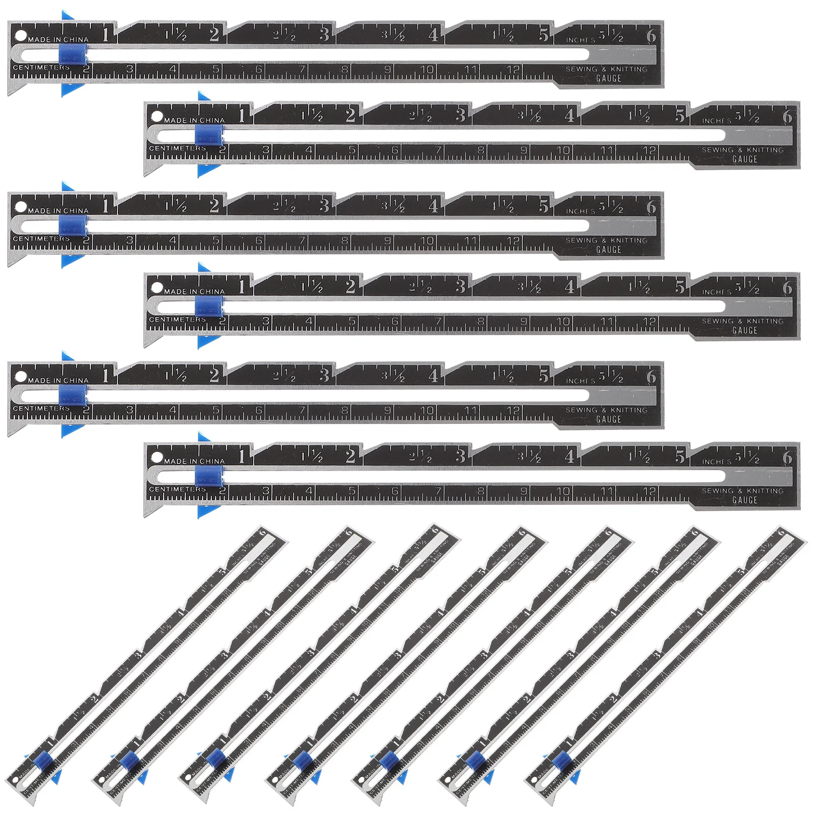 12 قطعة مقياس الخياطة اللحف حاكم زر انزلاق مقياس أداة القياس للمبتدئين DIY بها بنفسك النسيج صياغة خياط لوازم #4