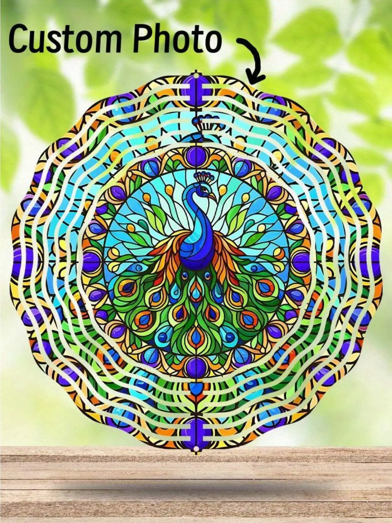 

Metal Wind Spinner Garden Decor Ornament Rustproof Iron Yard Art for Outdoor Halloween Christmas