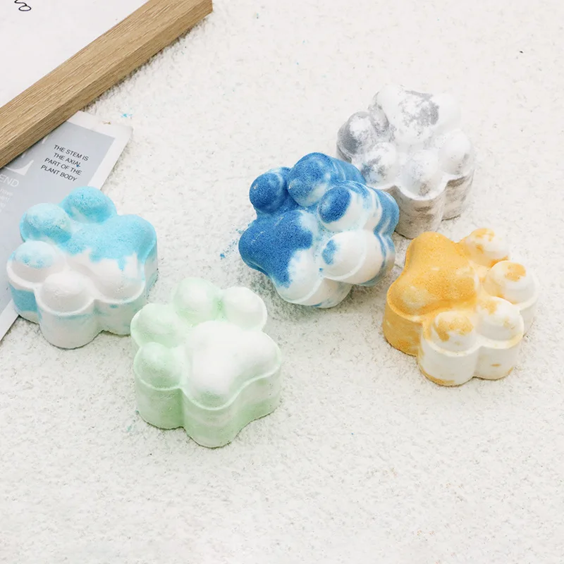 1 Pcs Cat Claw Shaped เกลืออาบน้ำ Balls ร่างกายความเมื่อยล้าสำหรับ Oil Moisturizing Mandi Bola