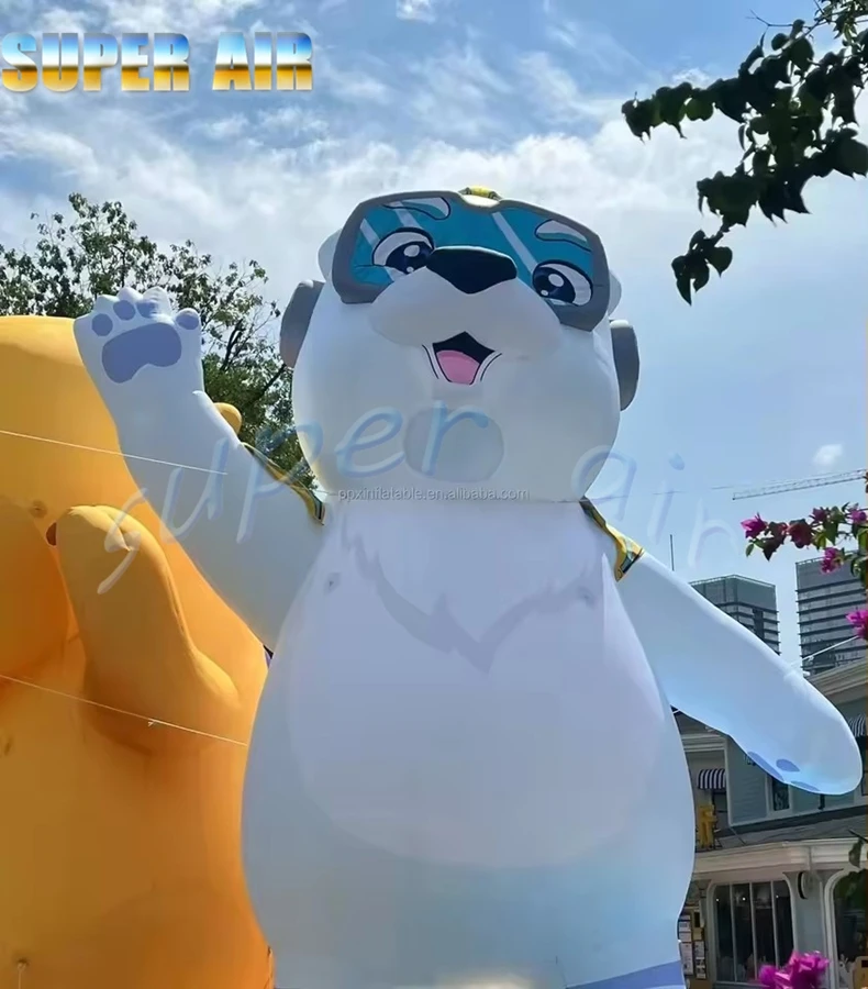 Beliebte Produktion aufblasbares Spielzeug riesiges aufblasbares Cartoon-Tier für Kinder