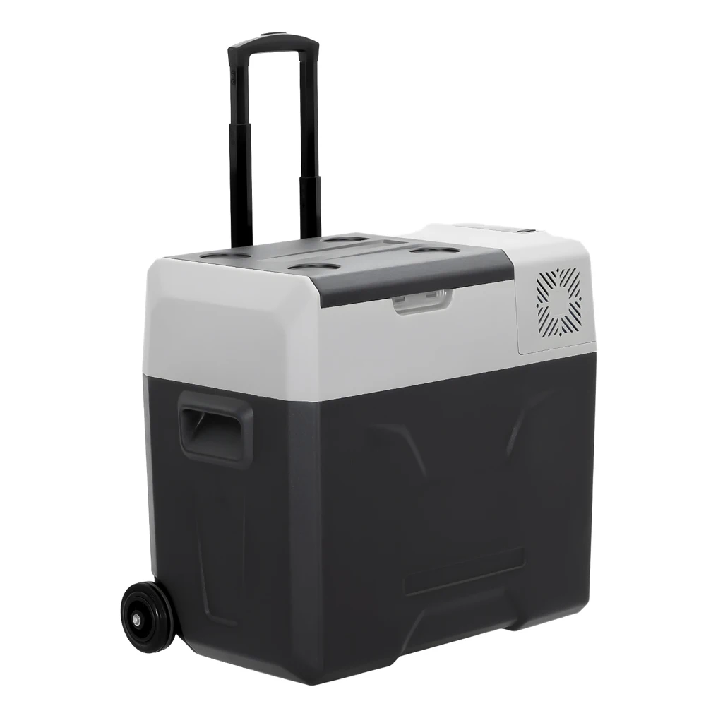 Podofo 30L 40L 50L Auto-Kühlschrank Mini-Kühlbox Tragbarer Kompressor-Kühler 12/24V DC 110-240V Eisbox für Camping Reisen Zuhause Auto-Kühlschrank Gefrierschrank Kühler
