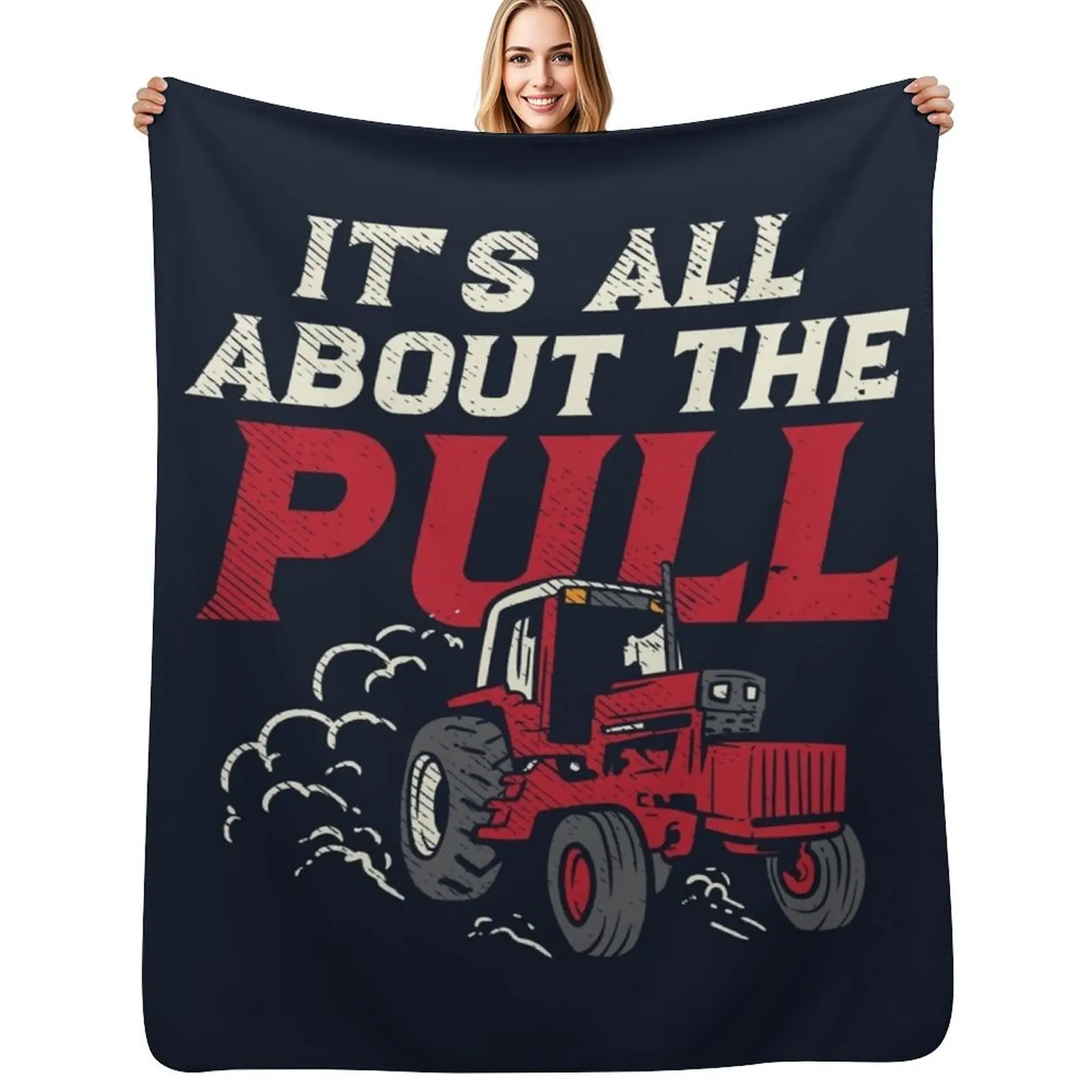 

About The Pull Tractor Throw Blanket Luxury Thicken Decorative Sofas Personalized Gift heavy to sleep Blankets