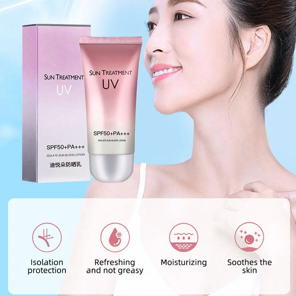 60ml Waterproof Facial Body Sunscreen Whitening Sun Cream Protective Skin Cream Sunblock Cream Sun Protection Facial Anti S K5X5