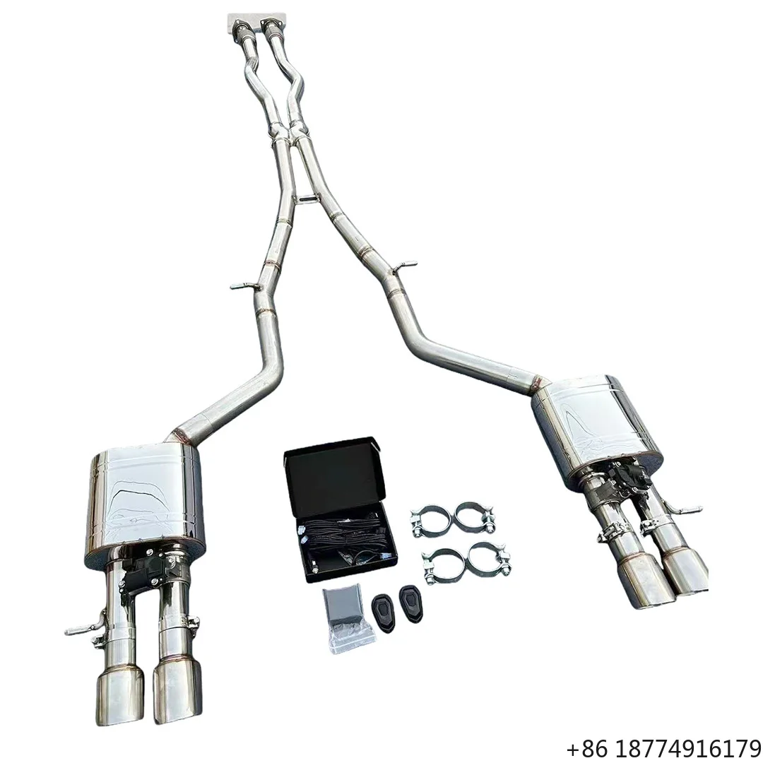 

Performance Full Valvetronic Exhaust Pipe for S8 D3 4 Door Sedan 5.2L V10 Quattro 2006~2010 Valved Catback Exhaust System