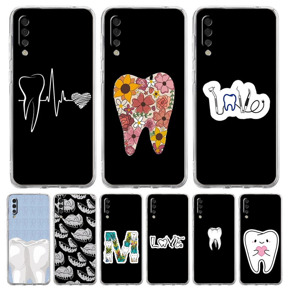 Dentist Dental Dent Tooth Phone Case For Samsung A16 A14 A12 A22 A32 5G A34 A42 A52 A54 A50 A70 A30 A40 A20E A20S A02S A04S A06