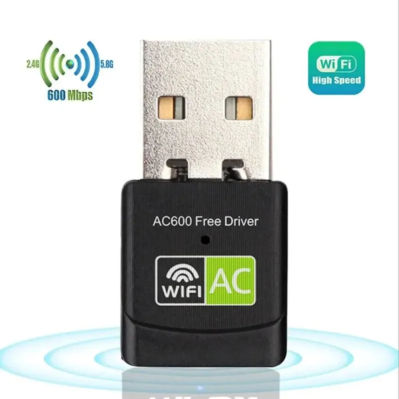 600M Does Not Need To Drive Dual-Band USB Wireless Card 2.4G/5.8G Desktop/Laptop Wifi Adapter