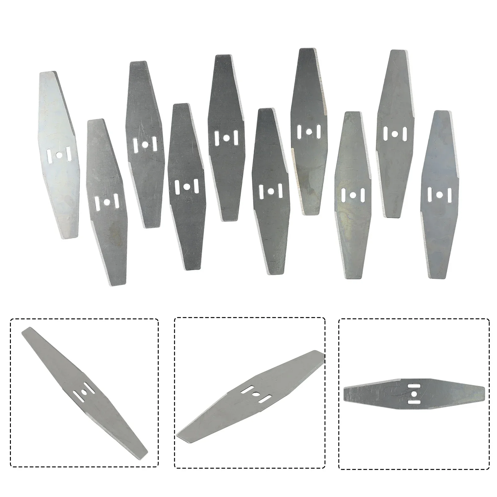 

Agriculture Animal Husbandry Saw Blade Lawn Mower Parts Replacement Square Hole Steel 10PCS 150mm 3 Hole 6 Inch