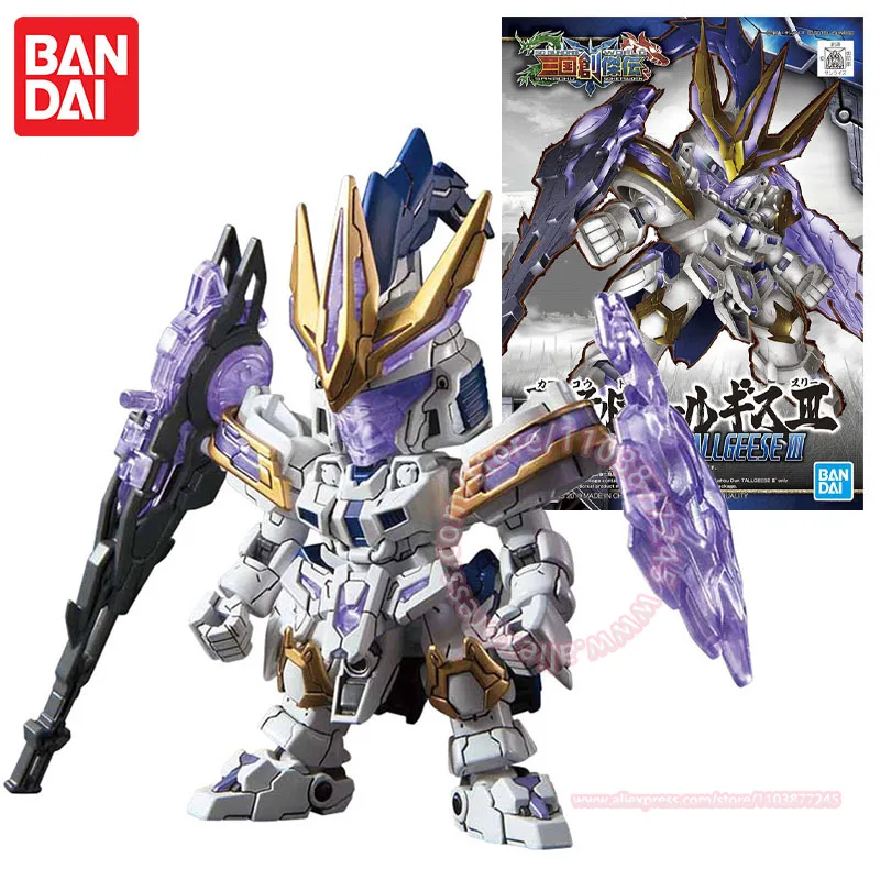 بانداي SD XIAHOU DUN TALLGEESE 3 BB Warrior Q نسخة نموذج لعبة أطفال الحلي الديكور شخصيات عصرية أنيمي الطرفية