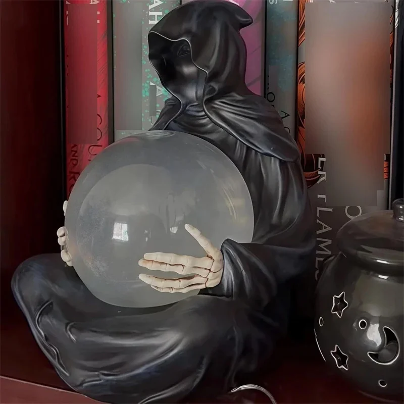 Crystal Ball Easter The Death God Crystal Ball Decoration Witch Ornament Halloween Family Party Christmas Ornament Gifts New