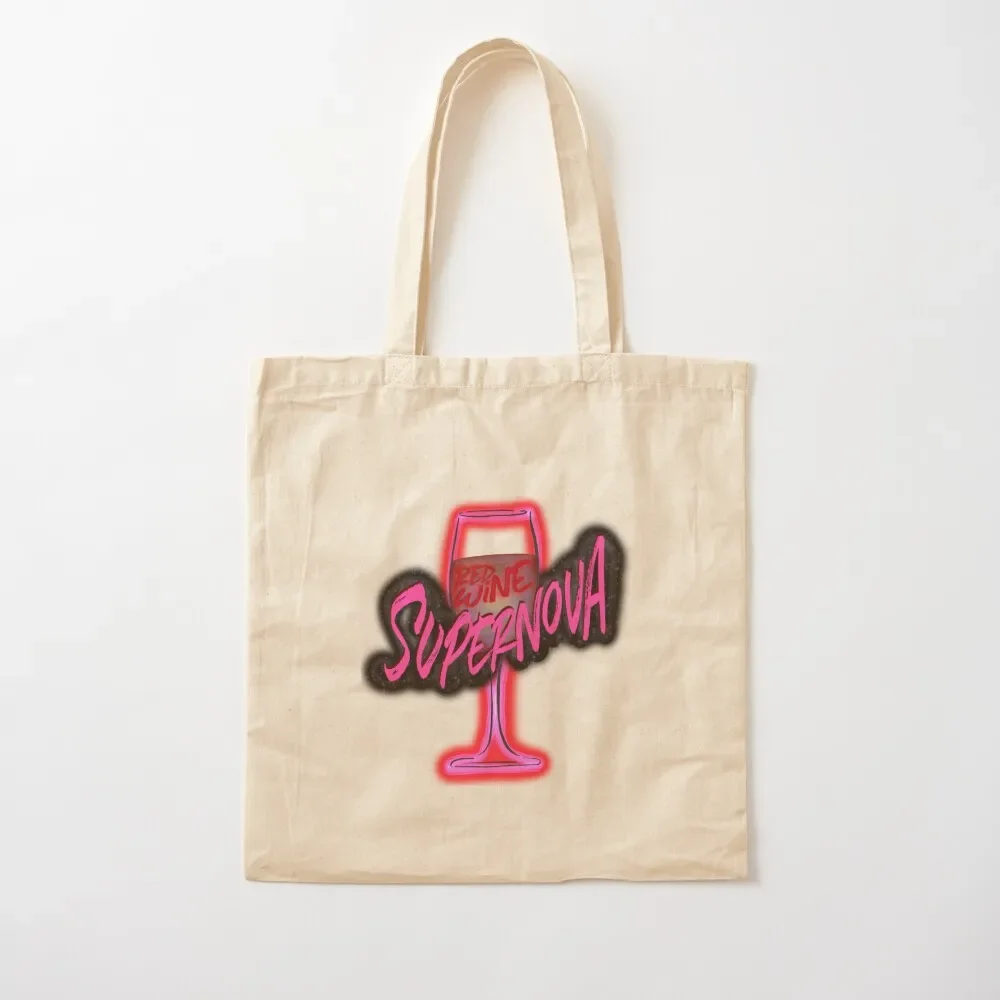 

Red Wine Supernova Tote Bag university shopper bag Women's shopper foldable reusable bag reusable shopping