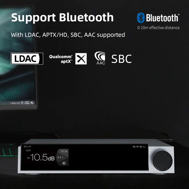 SMSL SU-X MQA فك SUX سطح المكتب HIFI USB DAC المزدوج ESS9039MXSPRO رقاقة بلوتوث مضخم الصوت دعم LDAC APTX HD