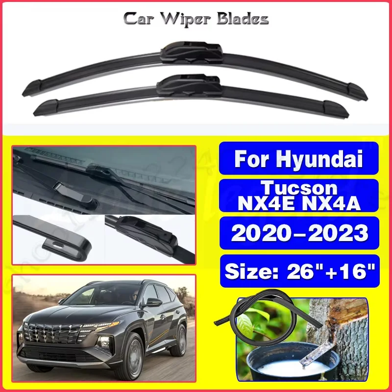 

For GWM Haval F7 F7X 2019 2020 2021 2022 Car Front Rear Windscreen Wiper Blades Car Accessories Clean Window Car Rain Brushes