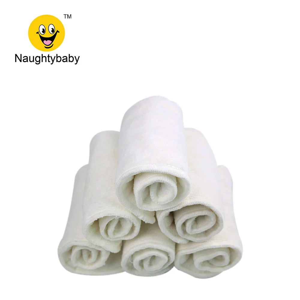 Hot sale!4 Layers Bamboo Terry Insert For all Baby Cloth Diapers Nappy Reusable Large Size 35*13.5 CM 50PCS /lot