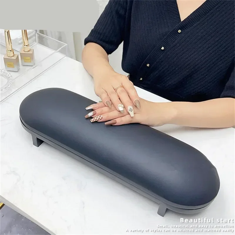 Nieuwe 1PC Zwart PU Lederen Nagelmat Pad Nagel Handkussen Verhoog Tafel Manicure Tafel Nagel Stand Kussen Armsteun manicure Tool