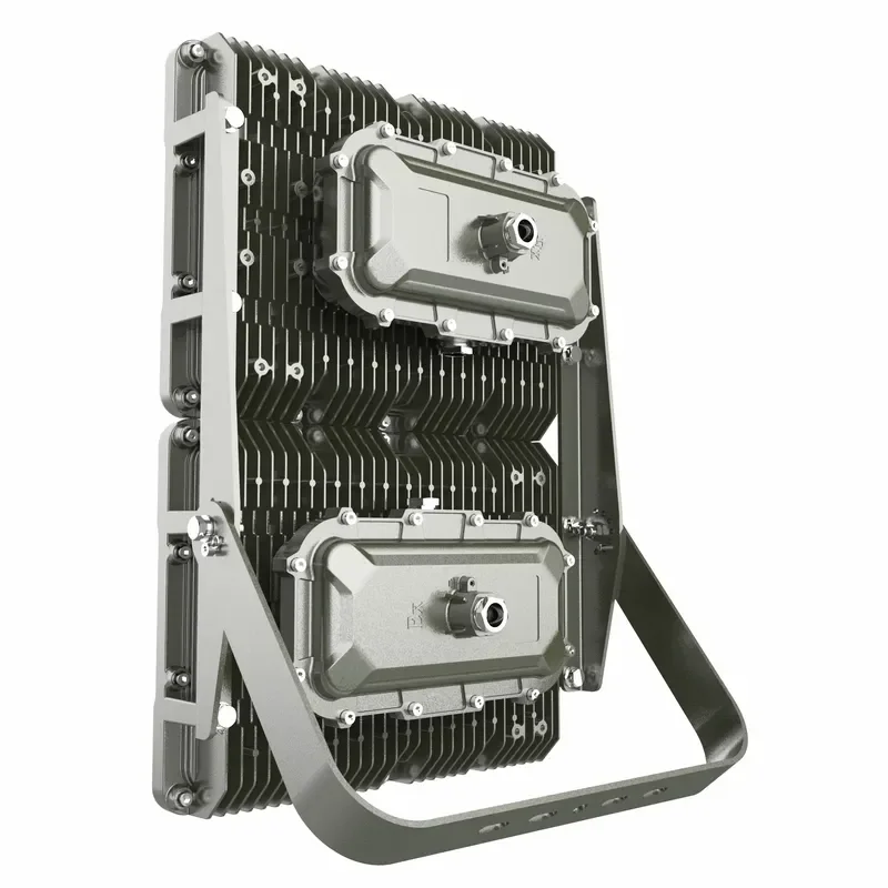 OUHUI OHBF8266 Outdoor ATEX IP66 LED Explosion Proof Flood Emergency Light Zone 1 Zone 2 Wall Mount MeanWell Driver 5-Year