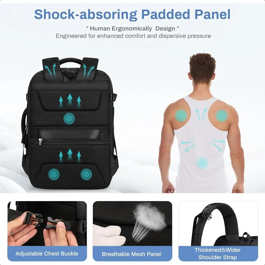 Travel Backpack 32L Weekender Bag for Men for Women