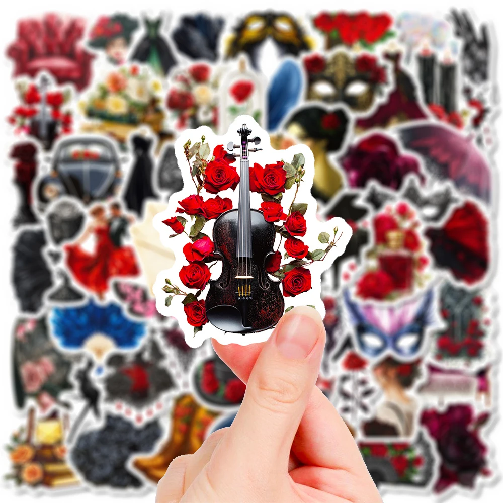 

10/30/56pcs Cartoon Masked Ball Stickers Aesthetic Graffiti Decals DIY Notebook Phone Luggage Car Bike Waterproof Sticker Decor