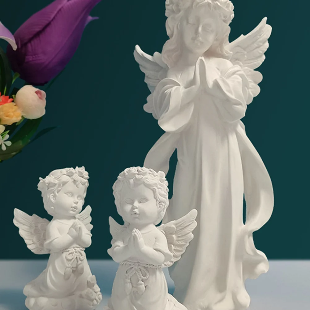 

Prayer Angel Decoration Resin Craft Beautiful Realistic Aesthetic Photo Prop Perfect Gift Families Friends Angel Figurine