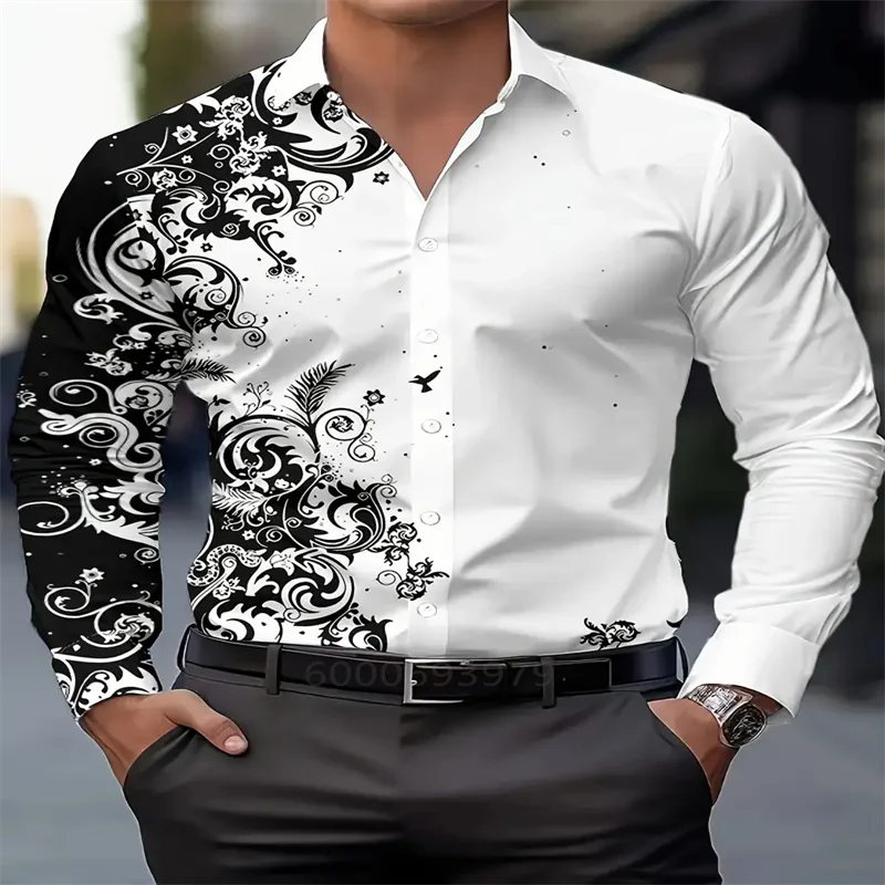 

Casual Simple Style Men's Shirt Fashion Comfortable Single-Breasted Tops Autumn Loose Long-sleeved shirt High Quality Clothing