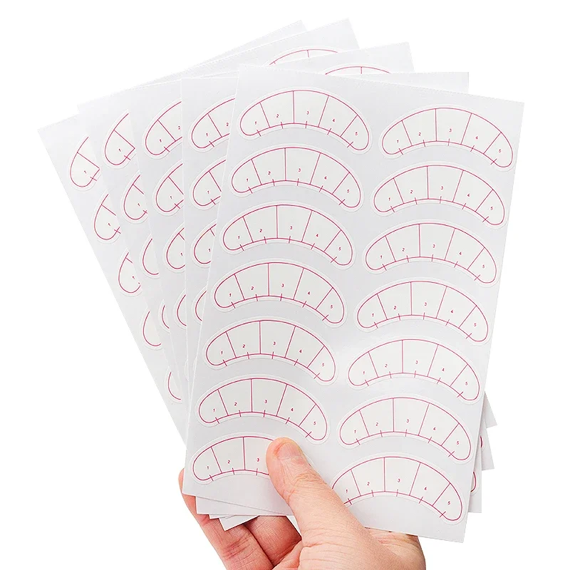 70 paia di adesivi per mappatura ciglia sotto i suggerimenti per il posizionamento degli occhi Adesivo per la pratica dell'estensione delle ciglia Cuscinetti per gli occhi Strumenti per toppe di carta