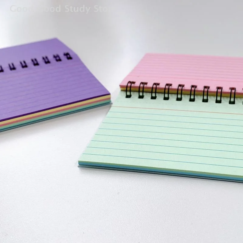 Mini cuaderno de notas en forma de lágrima de 50 hojas, cuaderno de línea portátil, Bloc de notas, suministros de oficina, papelería para estudiantes