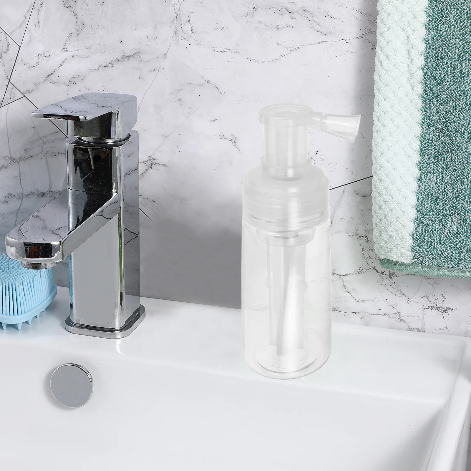 투명 플라스틱 파우더 어플리케이터 병 리필 가능한 스프레이 용기 드라이 샴푸 루즈 파우더 헤어 파이버 스킨 케어 미스트 도구