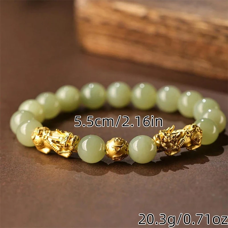 1 Pc Fashion Animal Glass SImple Neo Chinese Style Beaded Colorful Bracelet Women Party Gift Jewelry