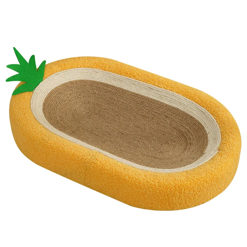 OvalCute Cat Scratcher Bed Oval Sisal Cat Scratching Board Cat House Cat Scraper Round Cat Scratcher for Cats Pet Supplies