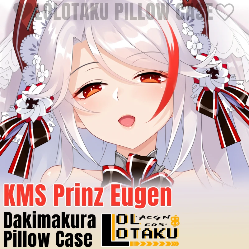 KMS Prinz Eugen Dakimakura Azur Lane Game Hugging Full Body Cushion Cover Pillow Case Pillowcase Home Bedding Decor Gift Otaku