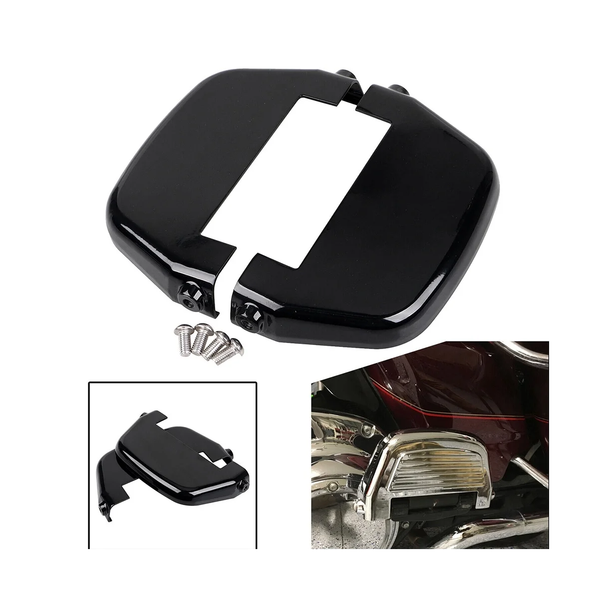 Passenger Footboard Floorboard Cover for Harley Touring FLHT Softail FXST