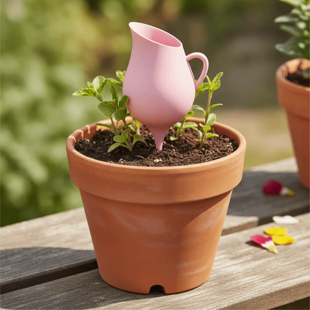 3D Printed Terracotta Self Watering Spikes Watering Can-shaped Automatic Watering Device Plant Drip Irrigation Device