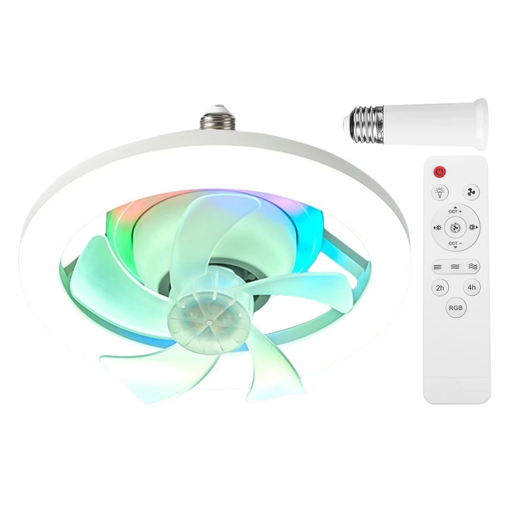 

Ceiling Fan with LED Light Remote Control Silent Ceiling Fan for Kitchen Bedroom Basement Dining Living Room