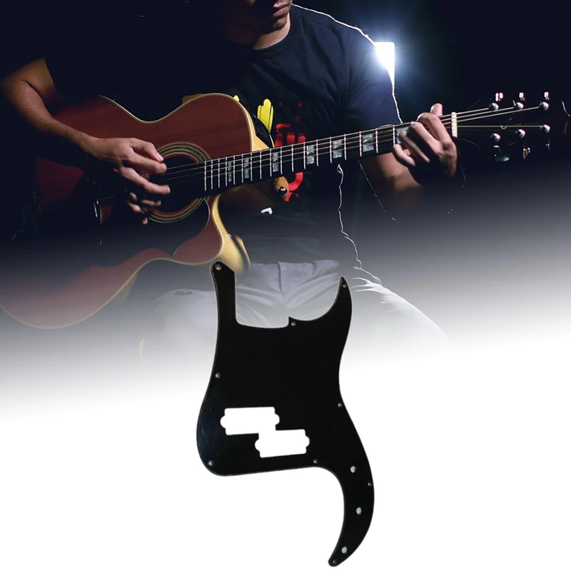 Golpeador de bajo P de 3 capas y 13 agujeros para guitarra, protector de selección de placa antiarañazos para pieza de bajo de precisión estándar americano/mexicano de 4 cuerdas