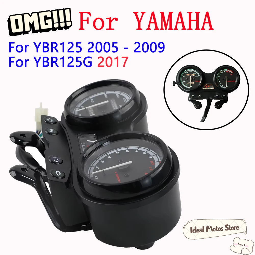 Motorcycle Accessories Odometer Speedometer For Yamaha YBR125 YB125 2005 - 2009 YBR 125 YBR125G Instrument Assembly Tachometer