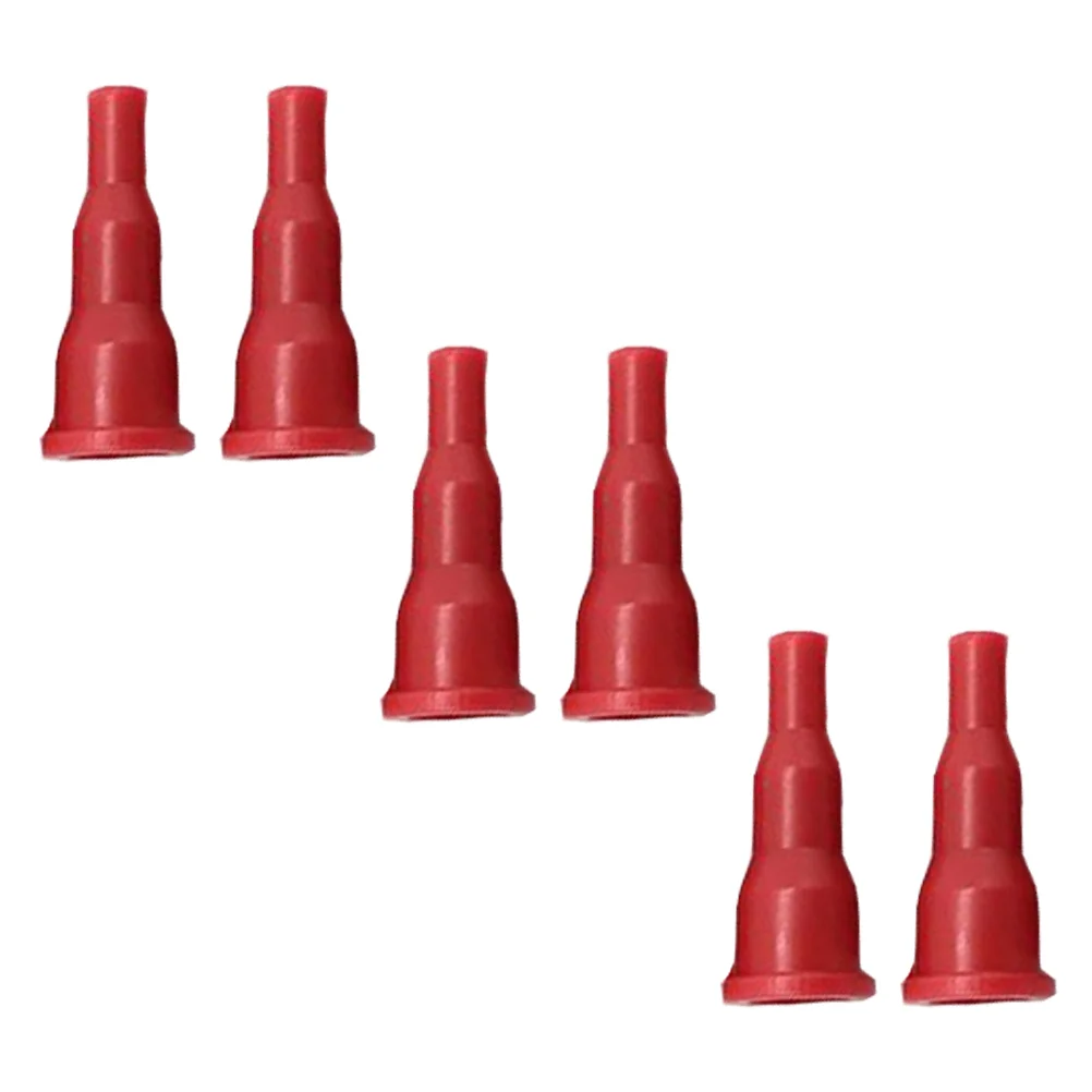 

6 Pcs Gas Can Tank Filling Valve Inflation Valves Accessories Connector Red Nozzle Refill