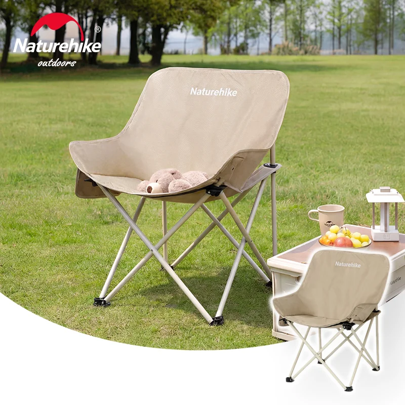 Naturehike 2026 Foldable Camping Chair 74cm High Back Storage