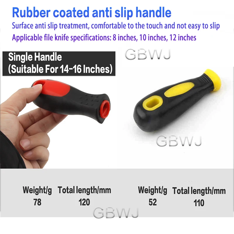 6/8/10/12/14/16 Inch T12 High Carbon Steel File Flat File Fine/Medium/Coarse Toothed Flat Files Rasps Hand File Tool 1Pcs - Image 5