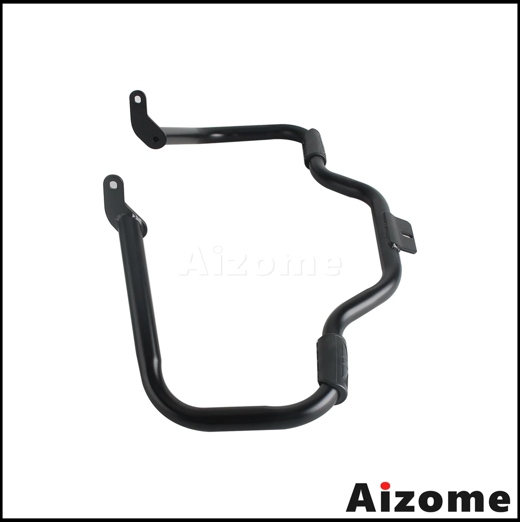 Motorcycle Crash Bar For Harley Softail Fat Boy Lo FLSTF FLSTFB Heritage Softail Classic 2000-2017 Black Highway Engine Guard view 5
