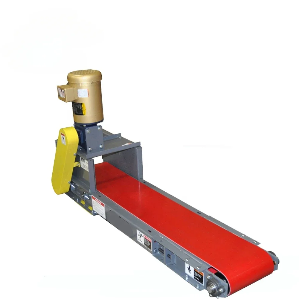 High quality steel hinged belt conveyor magnetic and screw type chip conveyor image 4