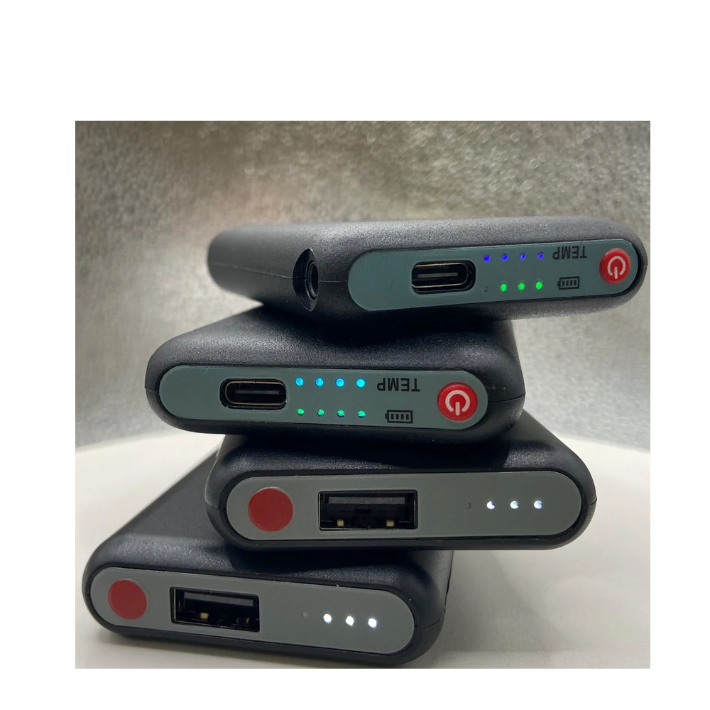 Akumulator 5V 5000mAh do podgrzewanych rękawic, ubrań, butów, skarpet, wkładek, ładowanie Type-C, zimowy power bank do użytku na zewnątrz